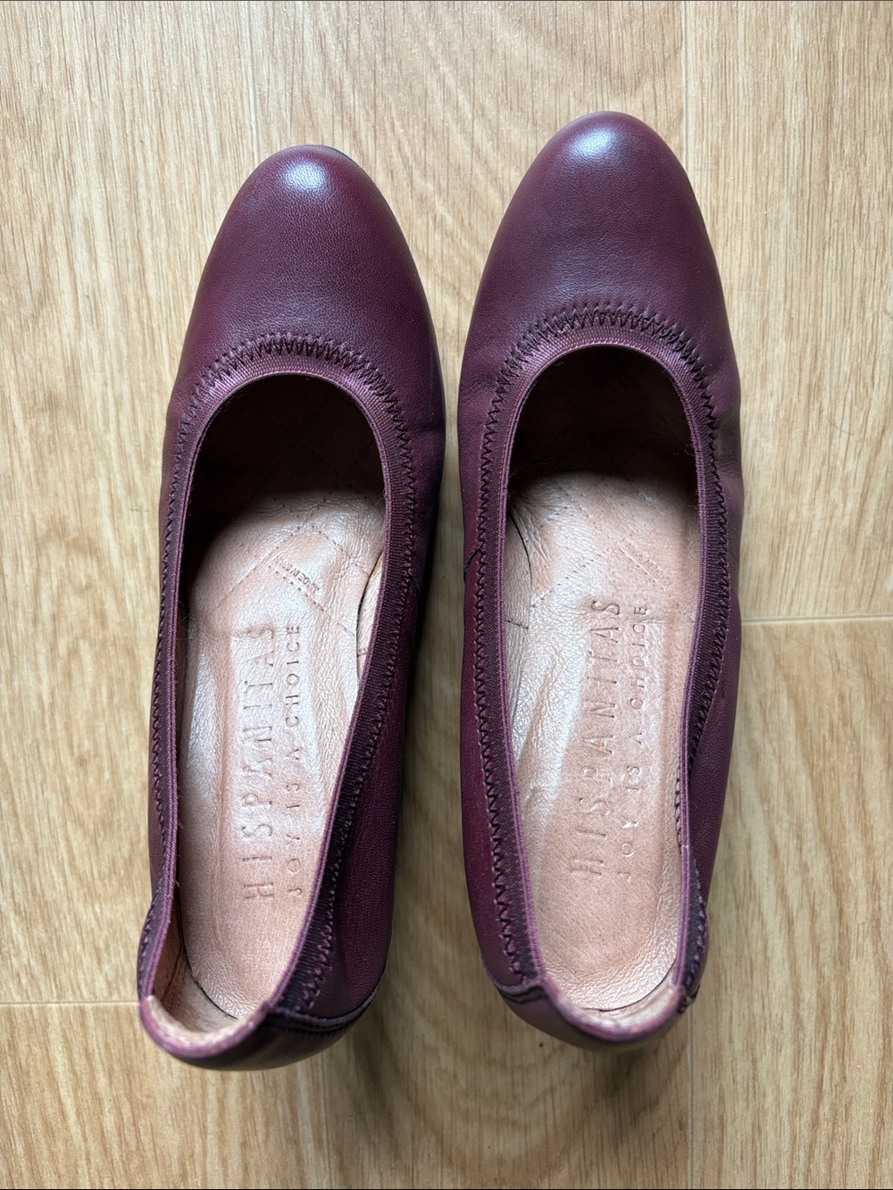 Burgundy Leather high heel shoes- Hispanitas Brand